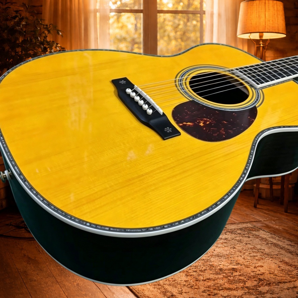 Musical Instrument For Beginners - US Warehouse OM28 Shape Classic Acoustic