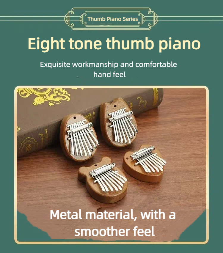 Musical Instrument For Beginners - 1pc Portable Beginner Thumb Piano with