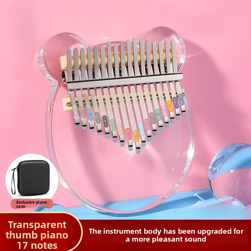 Musical Instrument Kalimba - 17-tone Kalimba Piano Beginner Acrylic Girl