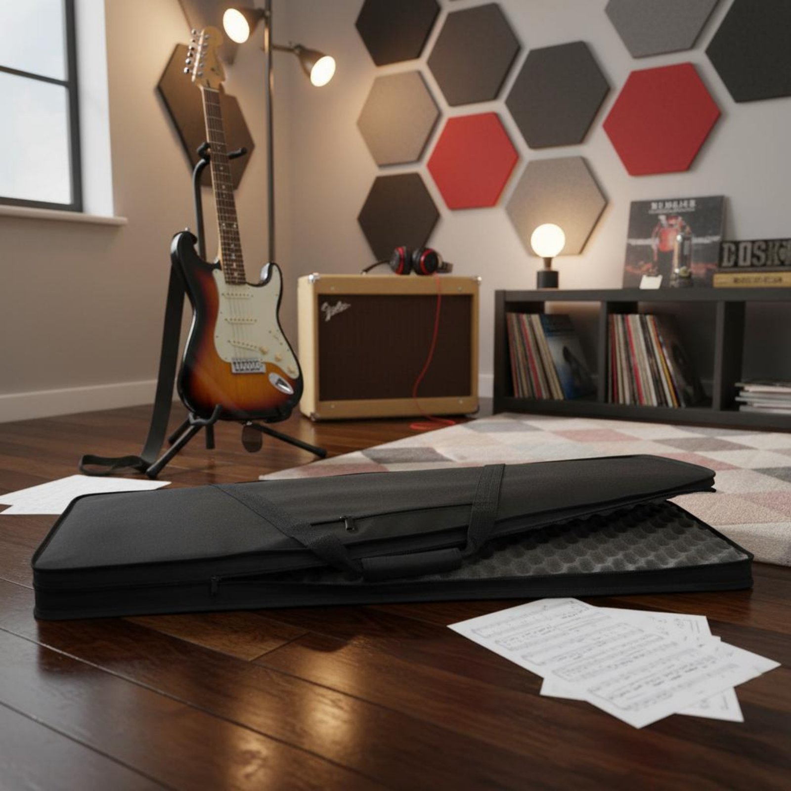 Lightweight Foam Guitar Case W - đánh giá và giá Musical Instrument Of