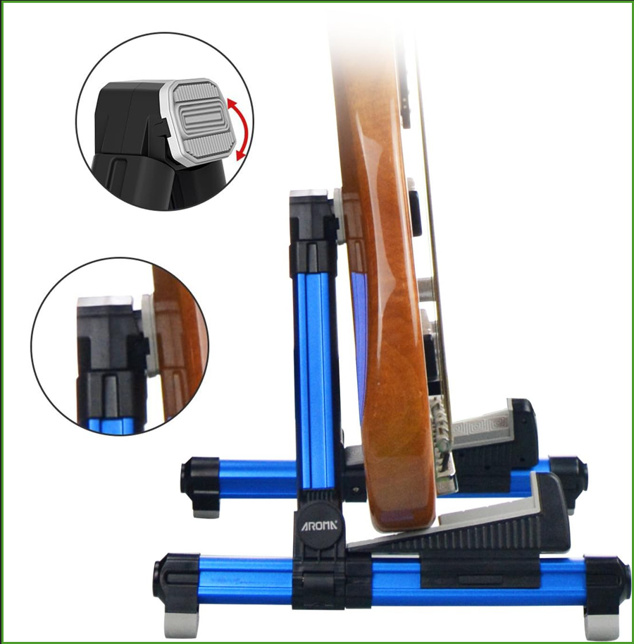 Foldable Aluminum Guitar Stand - đánh giá và giá Musical Instrument Bass