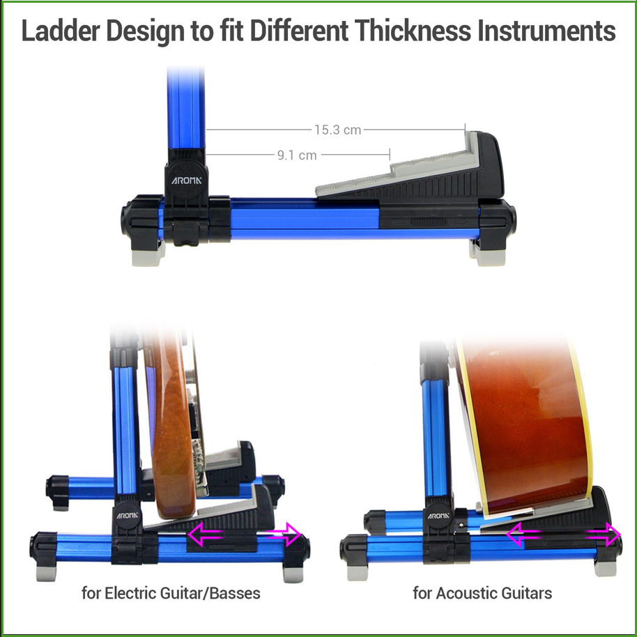 Foldable Aluminum Guitar Stand - đánh giá và giá Musical Instrument Bass