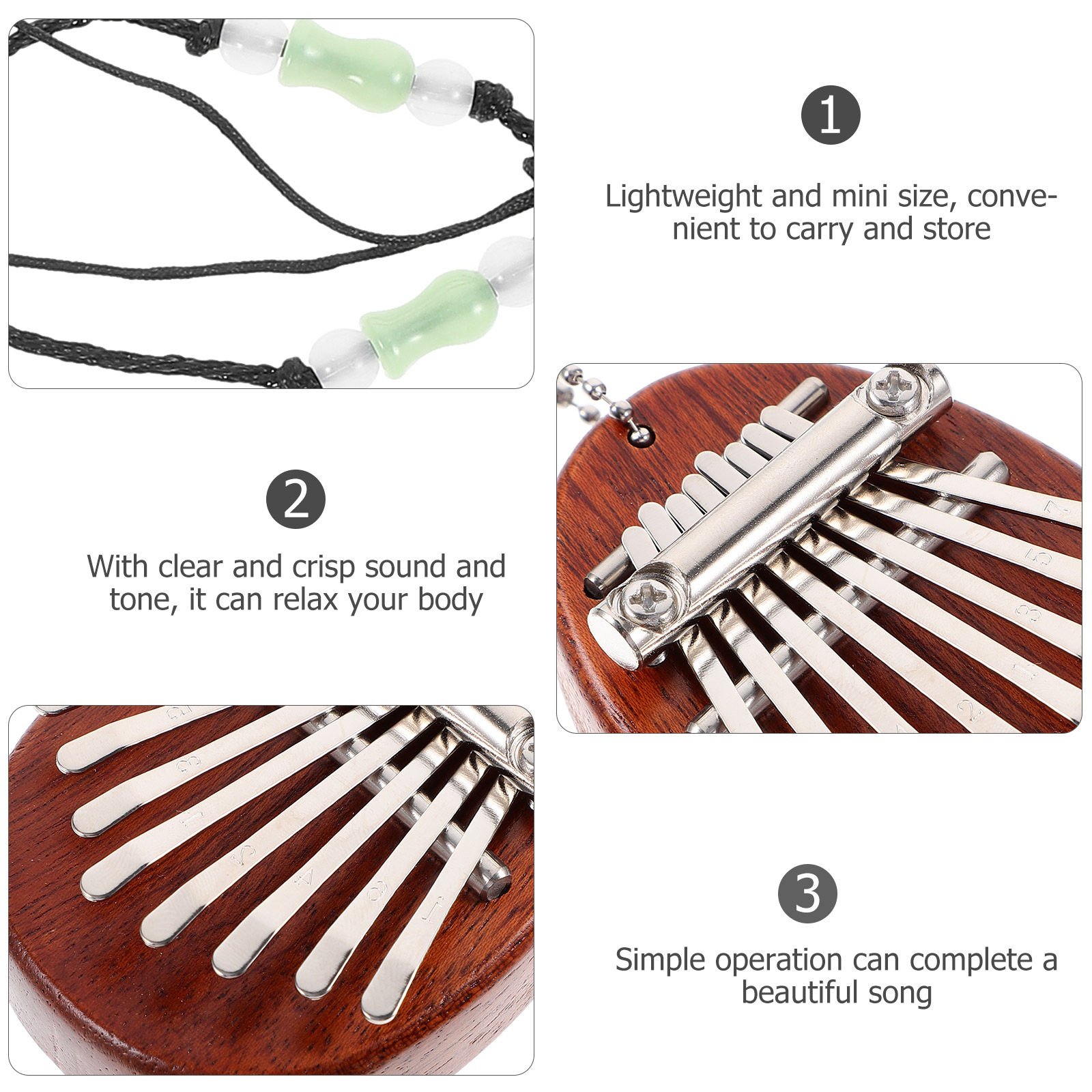 1Set 8 Keys Kalimba Thumb Pian - đánh giá và giá Musical Instrument Kalimba
