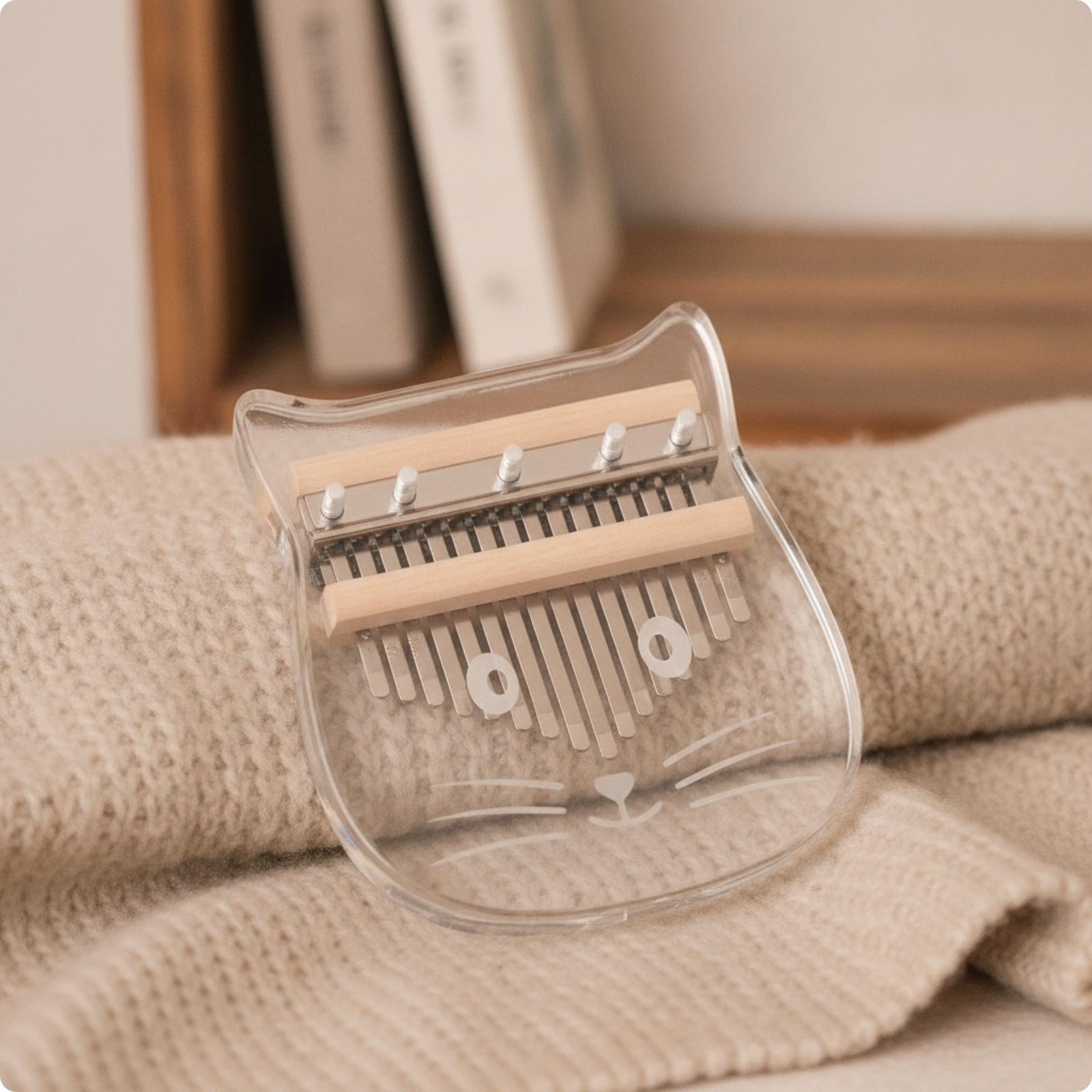 Clear Cat Shape Kalimba Finger - đánh giá và giá Musical Instrument For Beginners