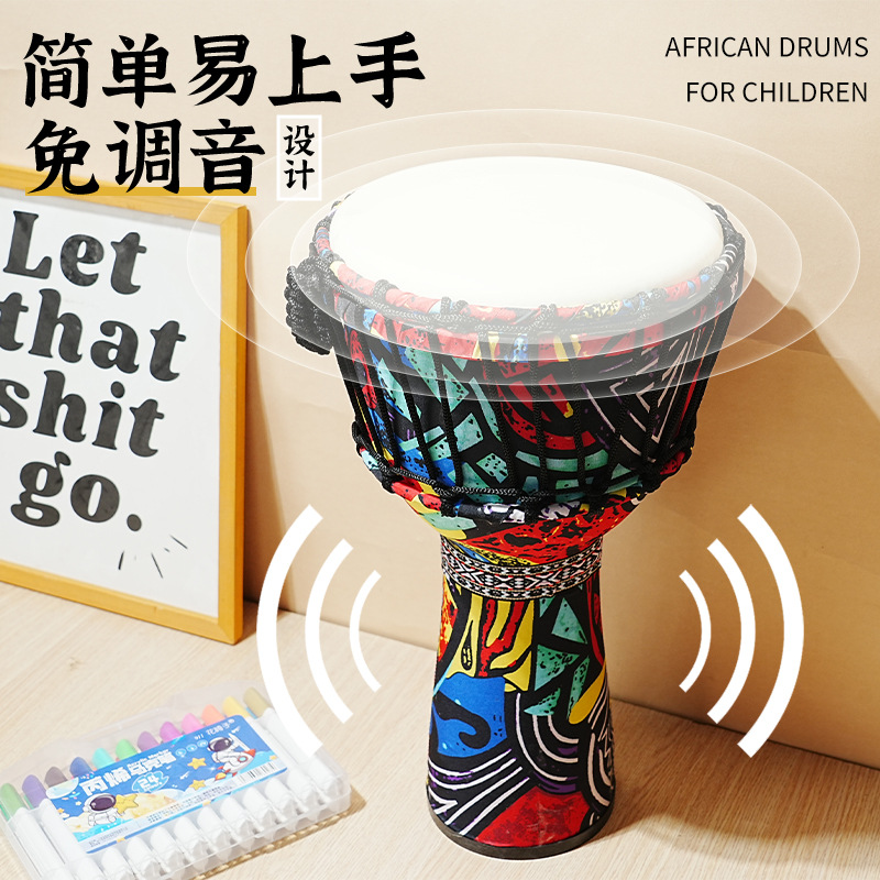 PVC African drum sheepskin 8 i - đánh giá và giá Musical Instrument Bass